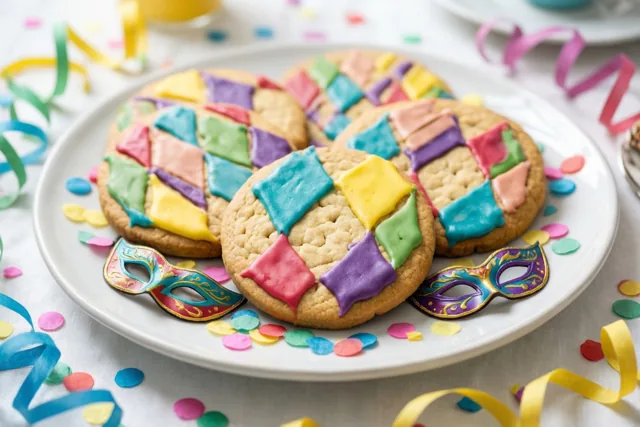 Carnaval op het koekjesbord