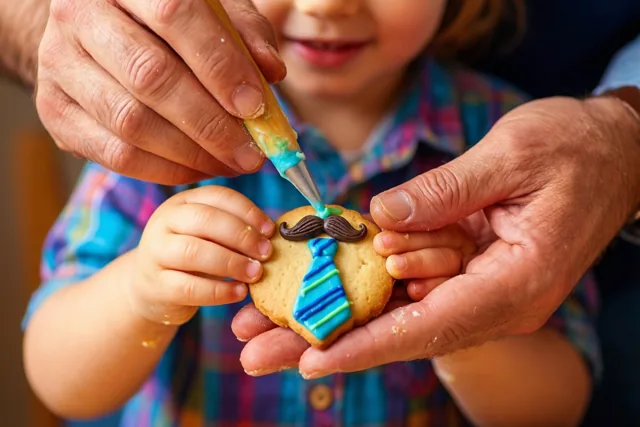 Een koekjeshart voor papa