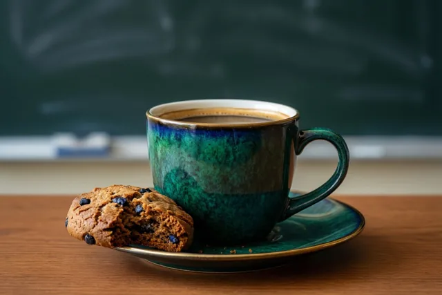 Koffie voor een straffe leerkracht