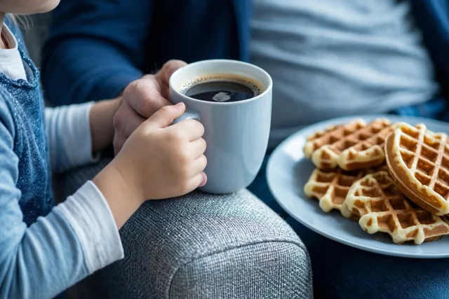 Papa's wafelmoment