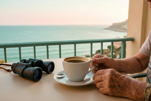 Koffietijd zonder einduur aan zee