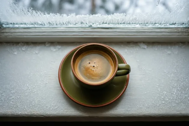 Winterpauze met koffie