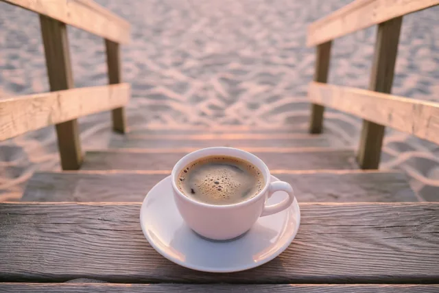 Een koffiepauze voor de dag