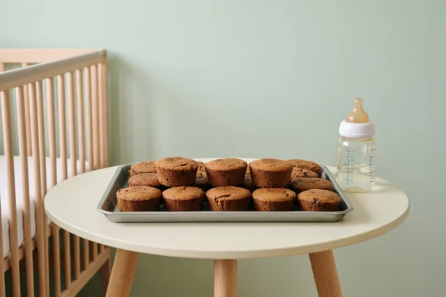 Koffiekoeken voor het babybezoek
