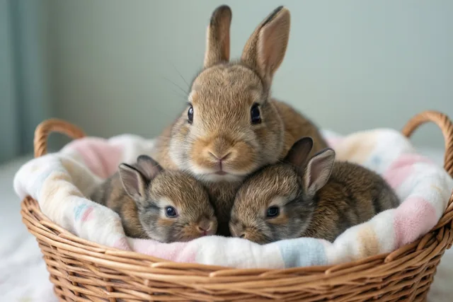 Konijnenknuffels voor de nieuwe baby