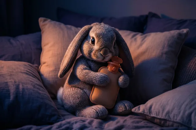 Zachte konijnenknuffel voor een rustmoment