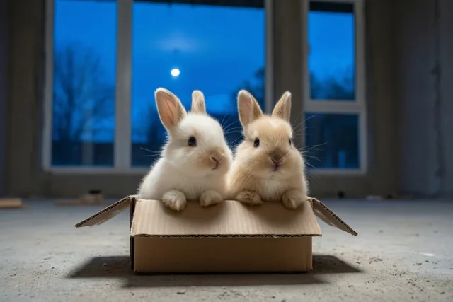 Konijntjes onder een nieuwe maan