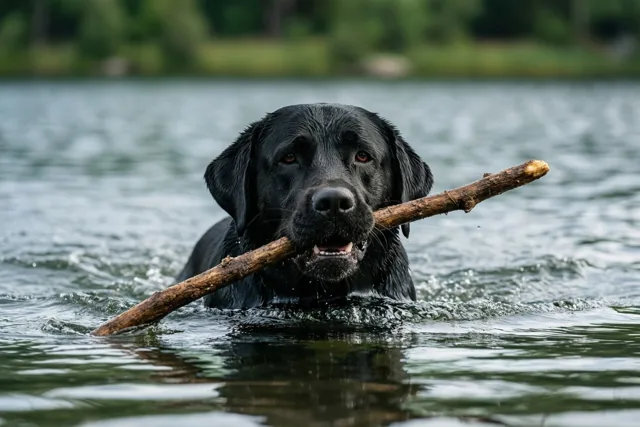 Deze labrador brengt je groetjes