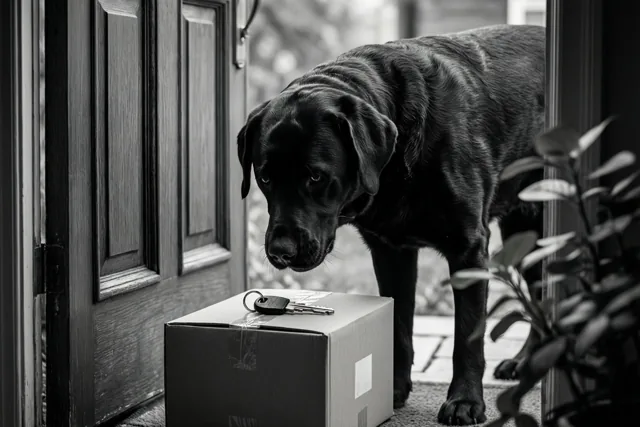 Een nieuwe thuis voor de labrador