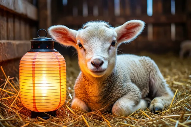 Een lichtje naast het lammetje