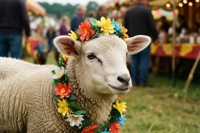 Bloemetjes voor het feestlammetje