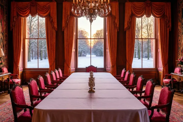 Winterpracht aan de lange tafel