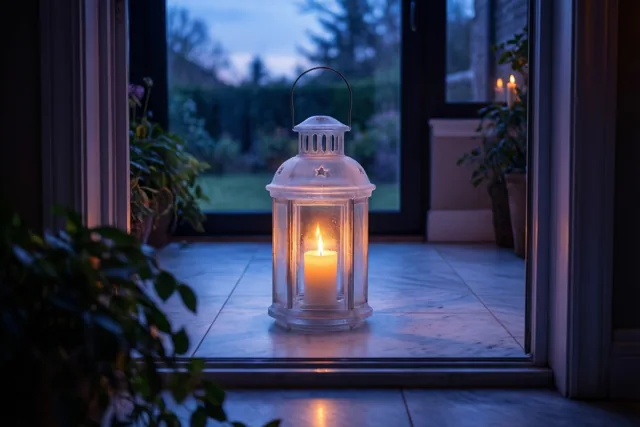 Een lichtje in de avondstilte