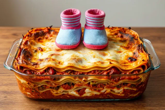 Lasagne met een babyknipoog