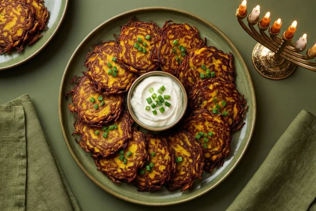 Latkes om Chanoeka te delen