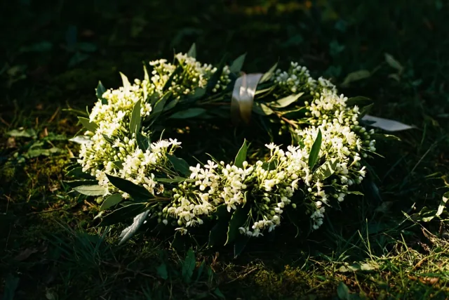 Bloemen voor een verdiende overwinning