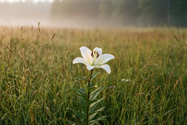 Troost tussen het hoge gras