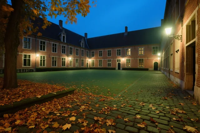 Avondrust in het begijnhof