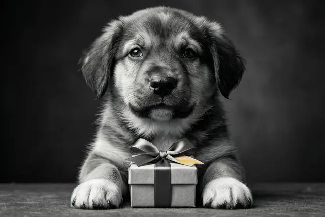 Dit hondje zegt dankjewel