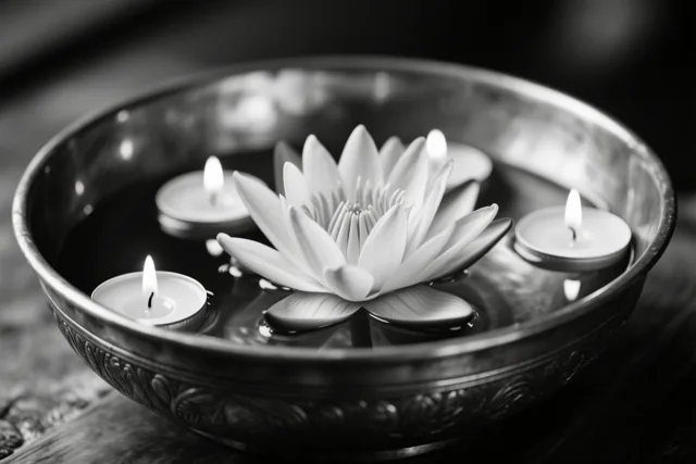 Een lotus vol rust