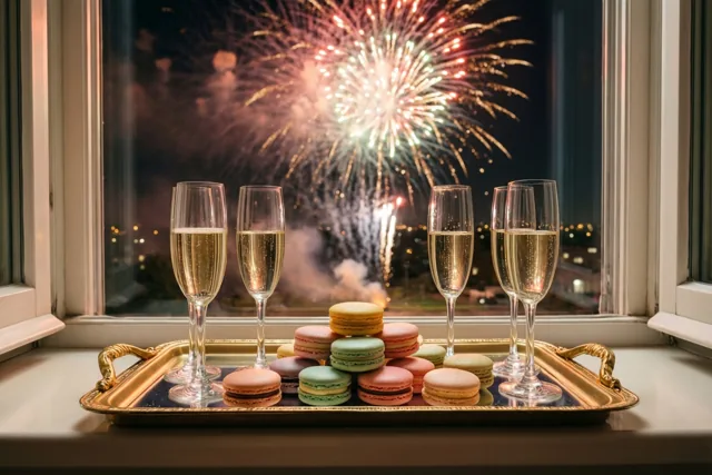 Een gouden jaar met macarons