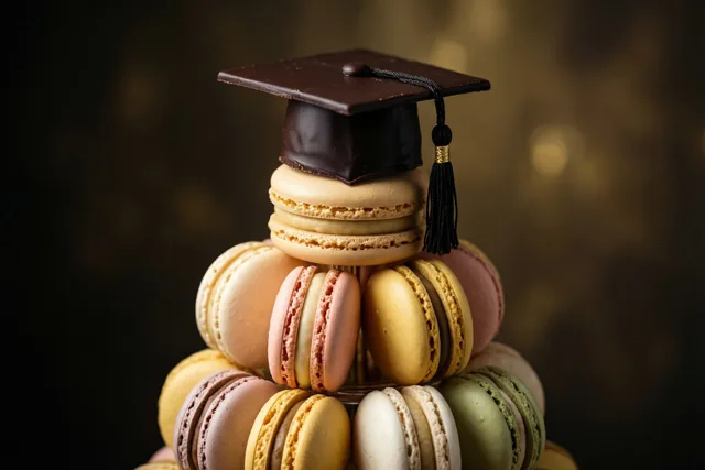 Een gouden moment met macarons