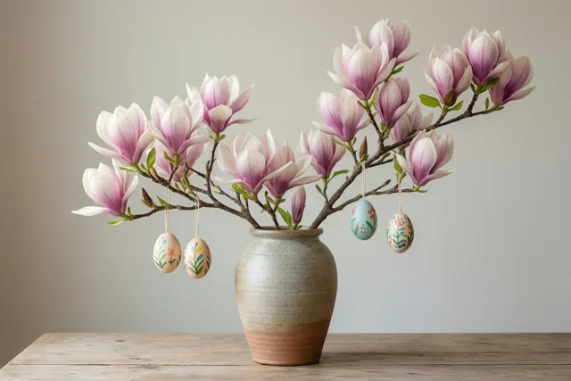 Pasen aan de magnoliatak
