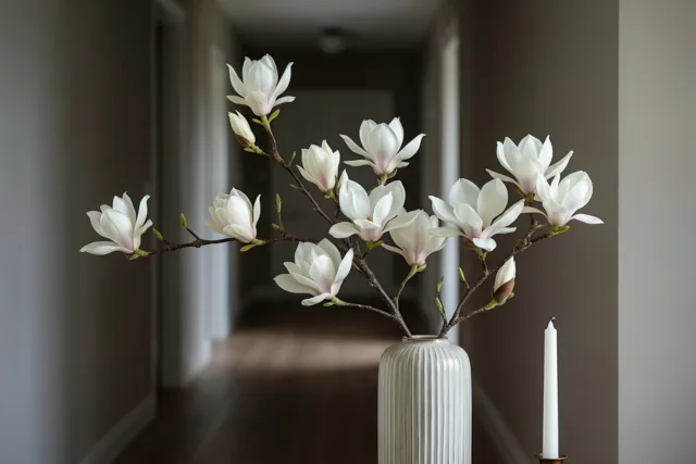 Een magnoliatak bij verdriet