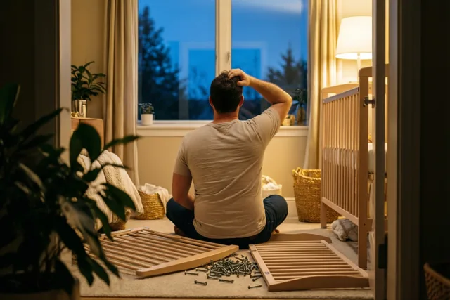 Babybed zoekt handige papa