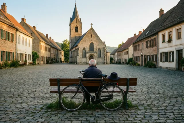 Tijd nemen op het kerkplein