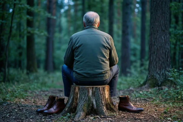 Rust vinden tussen de bomen