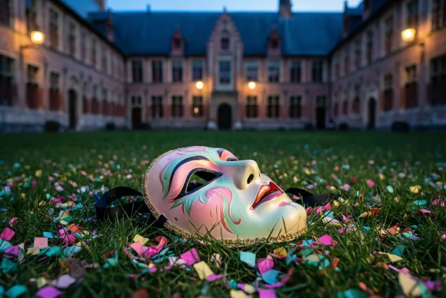 Een stille carnavalsavond op het hof