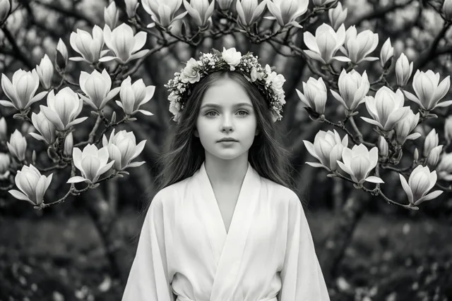 Magnoliabloesems voor een bijzondere communie