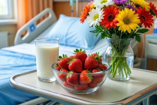 Aardbeien brengen wat kleur