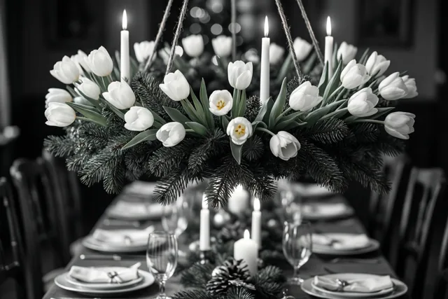 Kerst in zacht kaarslicht