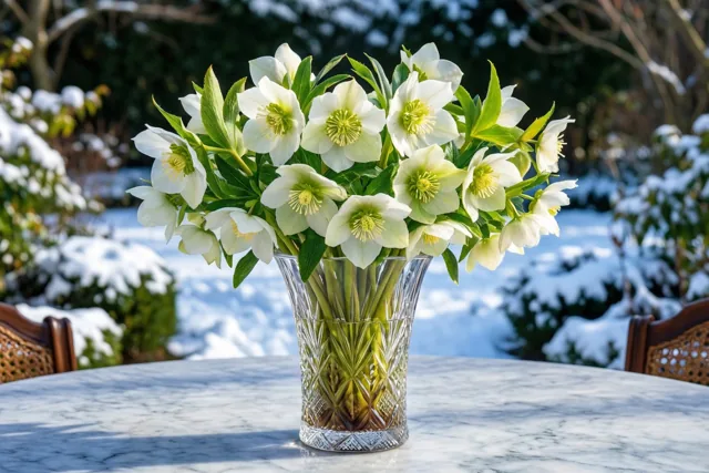 Winter in wit en groen