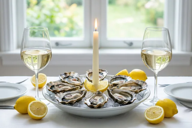 Met jou oesters delen