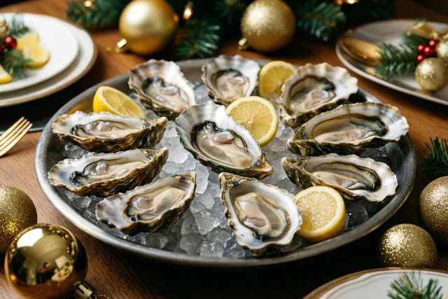 Kerst aan de oestertafel