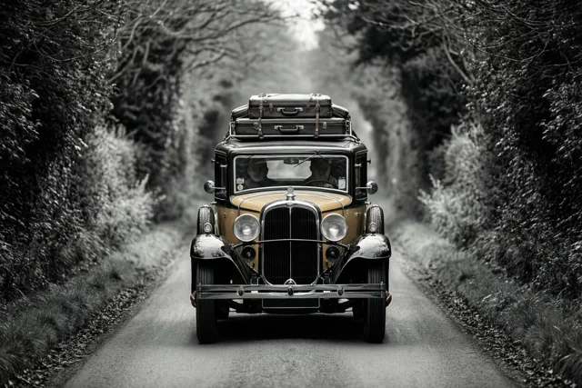 Een laatste blik op de oldtimer