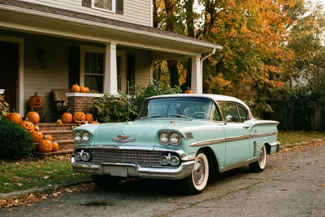 Herfstgriezels bij de oldtimer