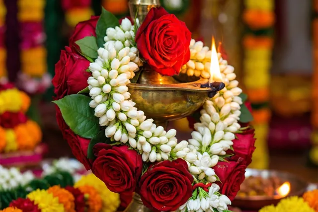 Een Diwaligroet met jasmijn