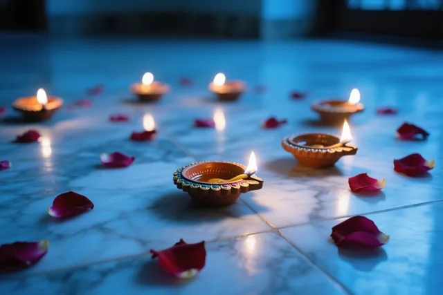 Rozenblaadjes voor een warme Diwali