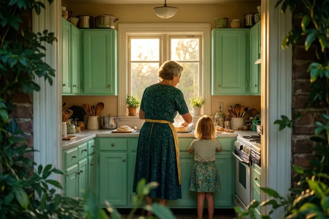 Bij oma in de bakkeuken