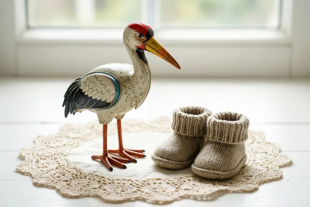 Een ooievaar voor jullie baby