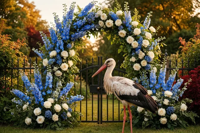Bloemenboog voor een nieuw leven