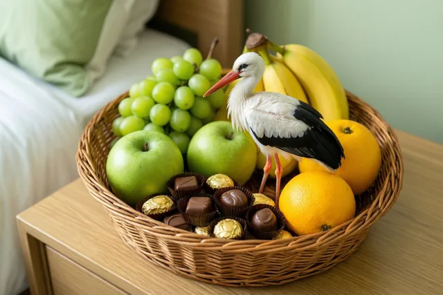 Fruit en chocolade voor jullie