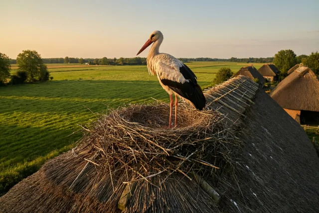 Warm geluk op het dak