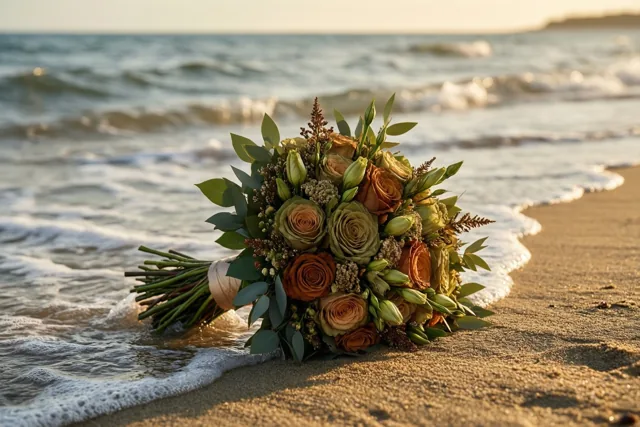 Bruidsbloemen aan de waterlijn