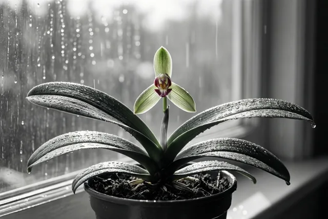 Een orchidee denkt aan jou