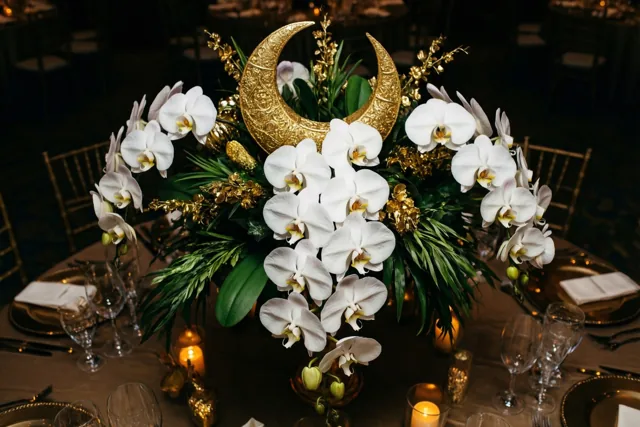 Een gouden Suikerfeest met orchideeën